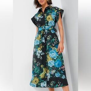 Tuckernuck Black Verdant Floral Chloe Dress